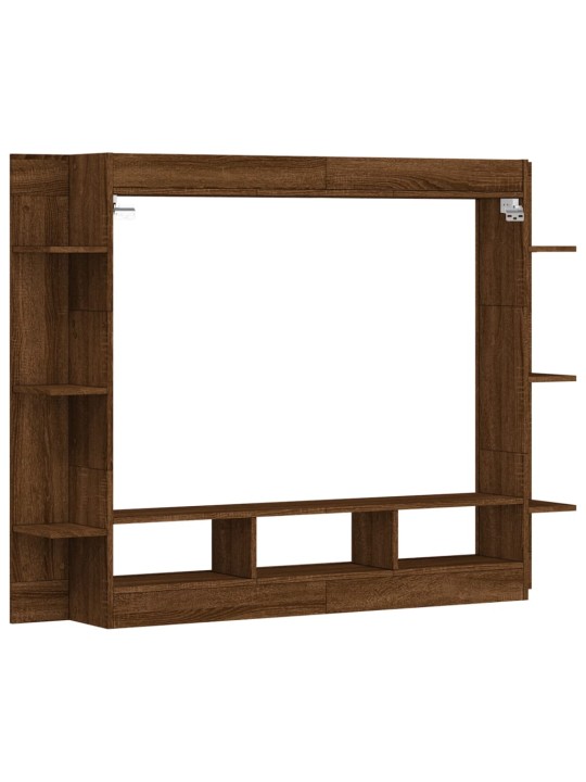 Tv skapītis, ozolkoka krāsa, 152x22x113 cm, inženierijas koks