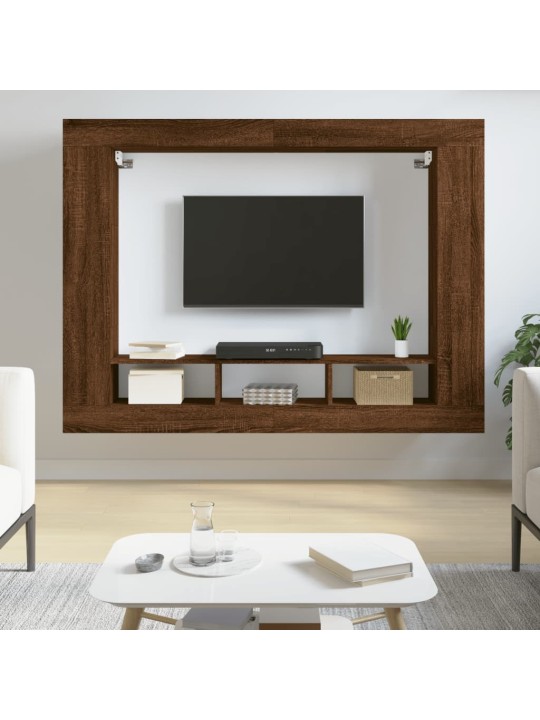 Tv skapītis, ozolkoka krāsa, 152x22x113 cm, inženierijas koks