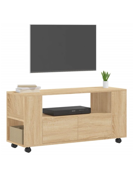Tv skapītis, ozolkoka krāsa, 102x34,5x43 cm, inženierijas koks