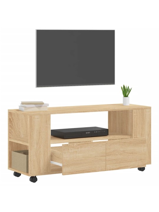 Tv skapītis, ozolkoka krāsa, 102x34,5x43 cm, inženierijas koks