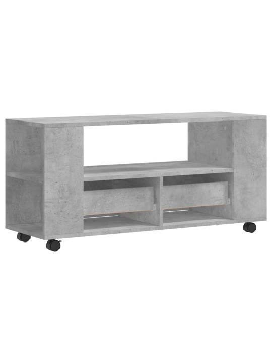 Tv skapītis, betona pelēks, 102x34,5x43 cm, inženierijas koks