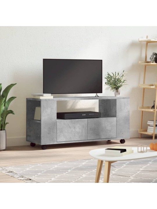 Tv skapītis, betona pelēks, 102x34,5x43 cm, inženierijas koks