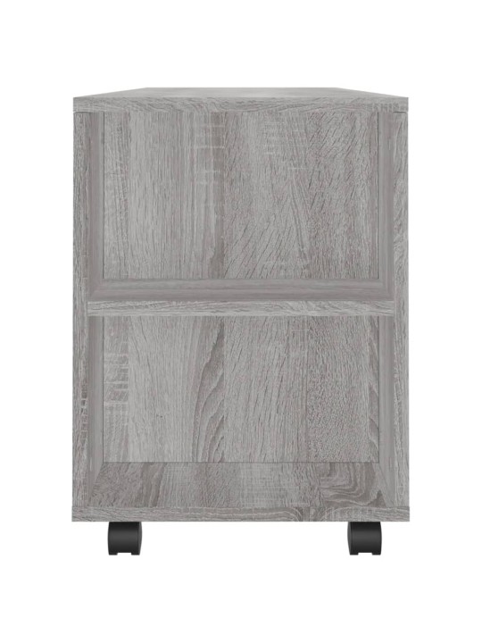 Tv skapītis, pelēka ozolkoka, 102x34,5x43 cm, inženierijas koks