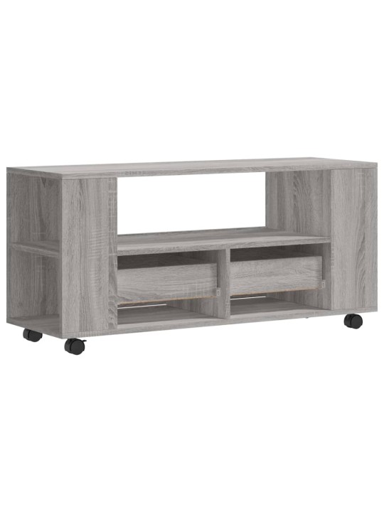 Tv skapītis, pelēka ozolkoka, 102x34,5x43 cm, inženierijas koks