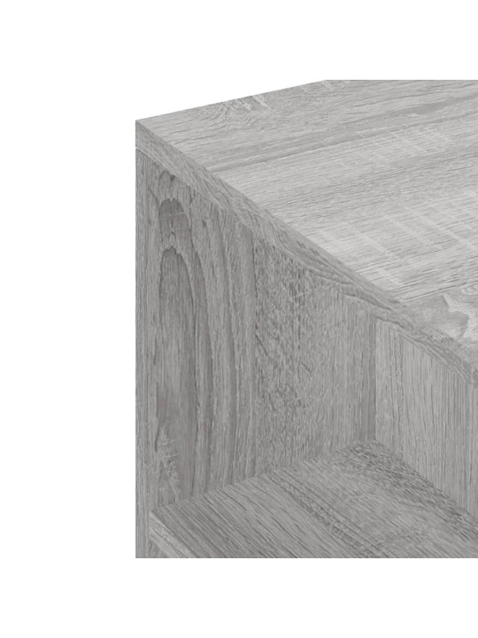 Tv skapītis, pelēka ozolkoka, 102x34,5x43 cm, inženierijas koks
