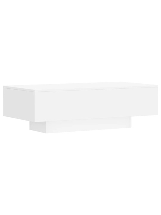 Kafijas galdiņš, balts, 100x49,5x31 cm, inženierijas koks