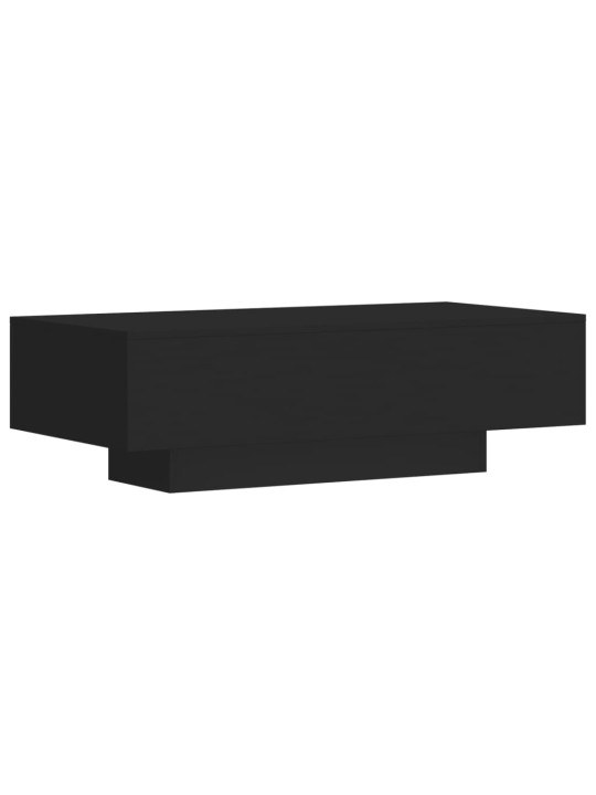Kafijas galdiņš, melns, 100x49,5x31 cm, inženierijas koks