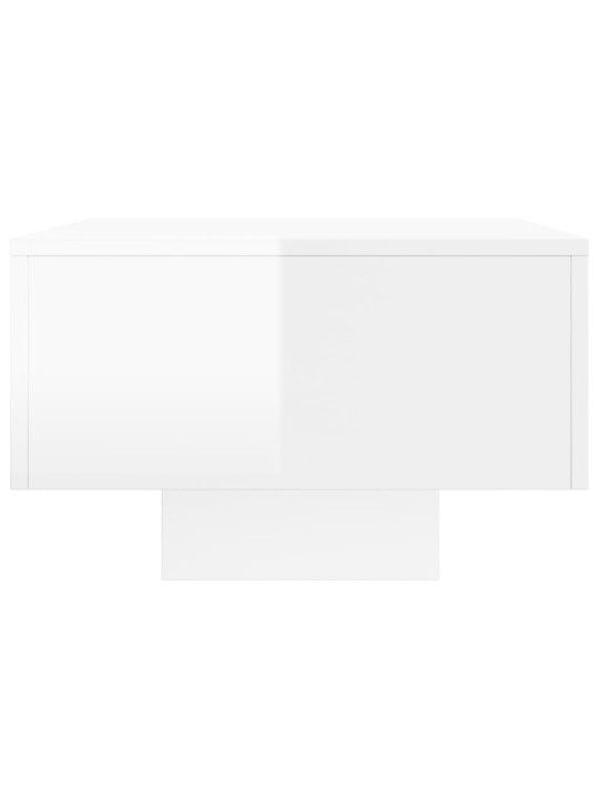 Kafijas galdiņš, balts, 100x49,5x31 cm, inženierijas koks