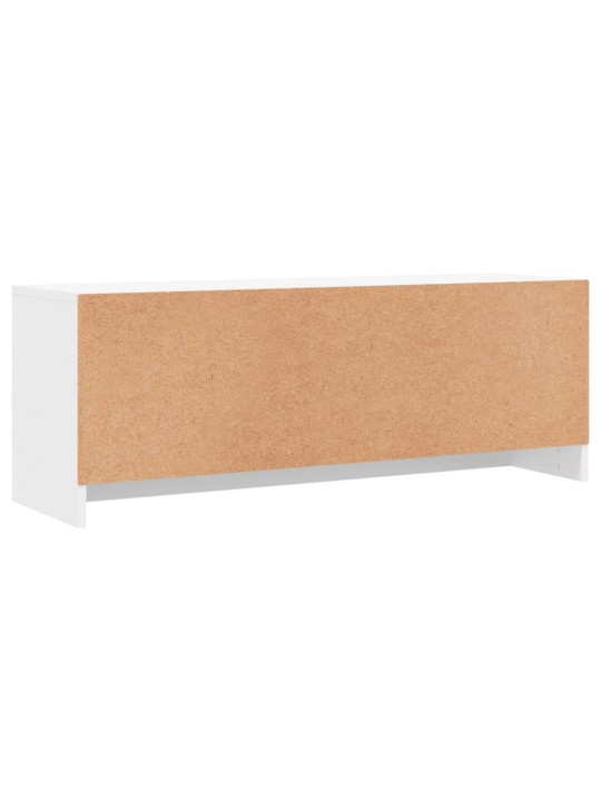 Tv skapītis, balts, 102x30x37,5 cm, inženierijas koks