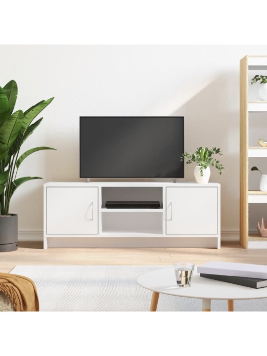 Tv skapītis, balts, 102x30x37,5 cm, inženierijas koks