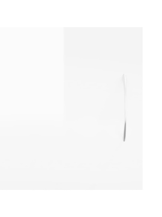 Tv skapītis, spīdīgi balts, 102x30x37,5 cm, inženierijas koks