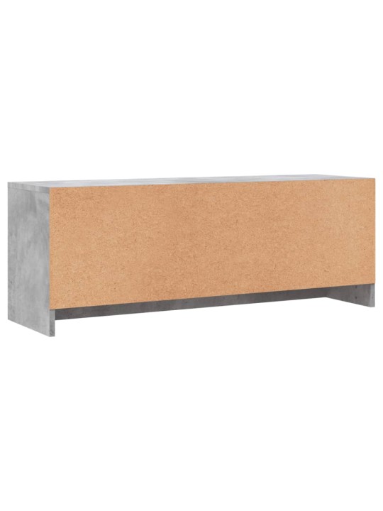 Tv skapītis, betona pelēks, 102x30x37,5 cm, inženierijas koks