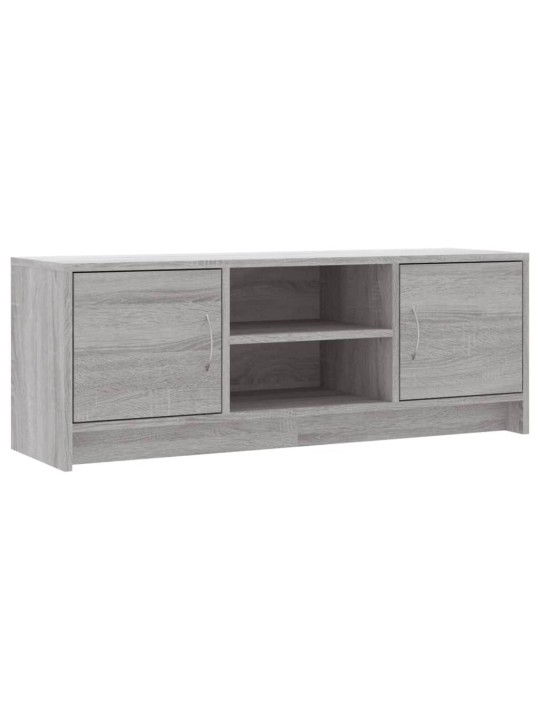Tv skapītis, pelēka ozolkoka, 102x30x37,5 cm, inženierijas koks