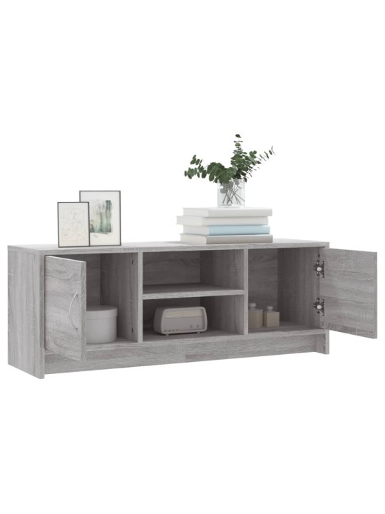 Tv skapītis, pelēka ozolkoka, 102x30x37,5 cm, inženierijas koks