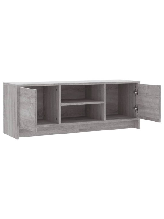 Tv skapītis, pelēka ozolkoka, 102x30x37,5 cm, inženierijas koks