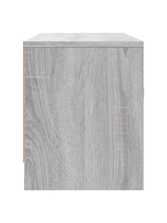 Tv skapītis, pelēka ozolkoka, 102x30x37,5 cm, inženierijas koks