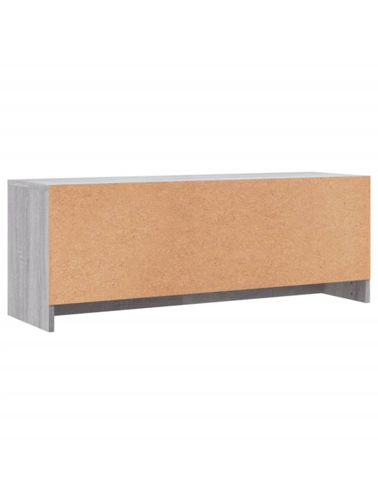 Tv skapītis, pelēka ozolkoka, 102x30x37,5 cm, inženierijas koks