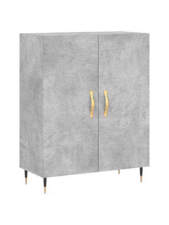 Augstais skapis, pelēks, 69,5x34x180 cm, inženierijas koks