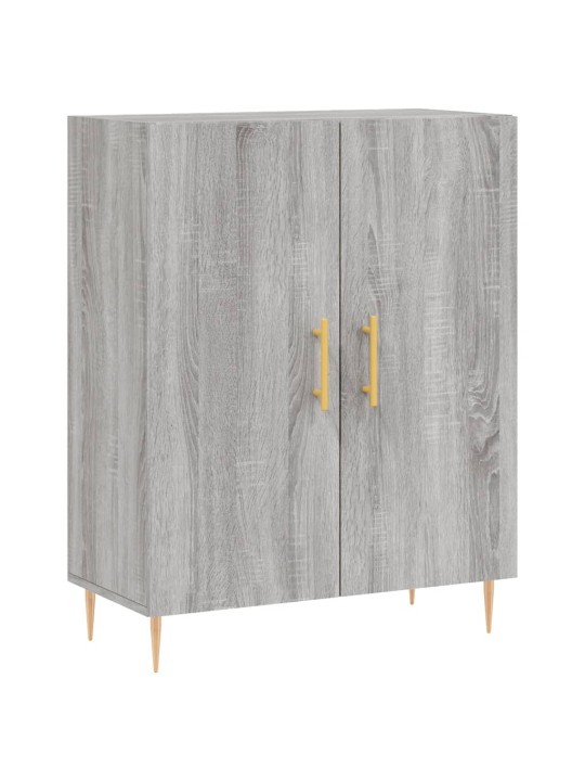 Augstais skapis, pelēks, 69,5x34x180 cm, inženierijas koks