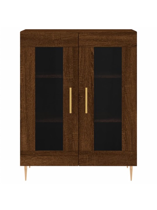 Augstais skapis, ozolkoka, 69,5x34x180 cm, inženierijas koks