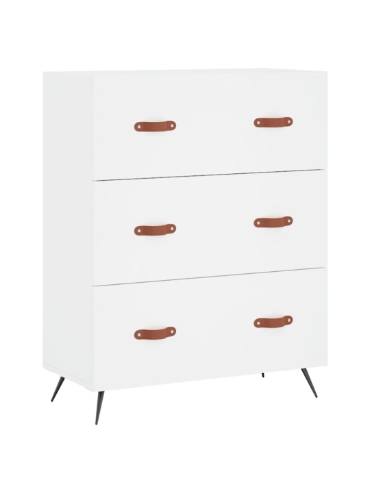 Augstais skapis, balts, 69,5x34x180 cm, inženierijas koks