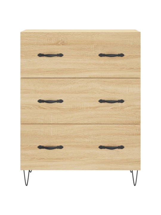 Augstais skapis, ozolkoka, 69,5x34x180 cm, inženierijas koks