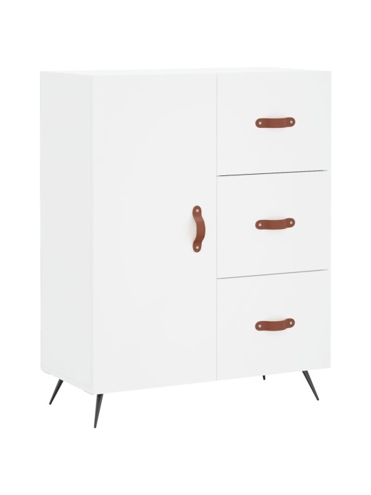 Augstais skapis, balts, 69,5x34x180 cm, inženierijas koks