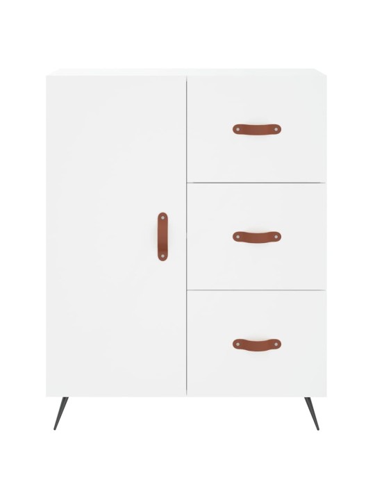 Augstais skapis, balts, 69,5x34x180 cm, inženierijas koks