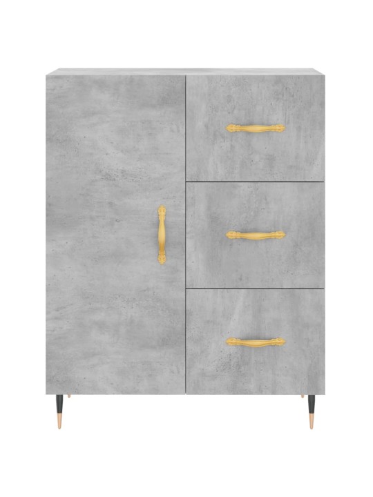 Augstais skapis, pelēks, 69,5x34x180 cm, inženierijas koks