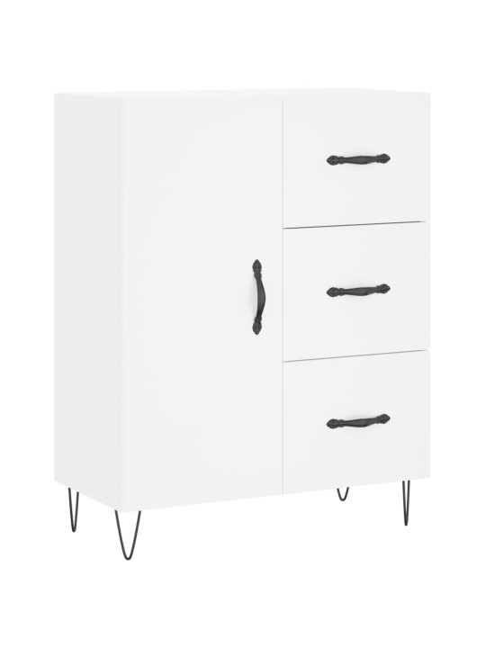Augstais skapis, balts, 69,5x34x180 cm, inženierijas koks