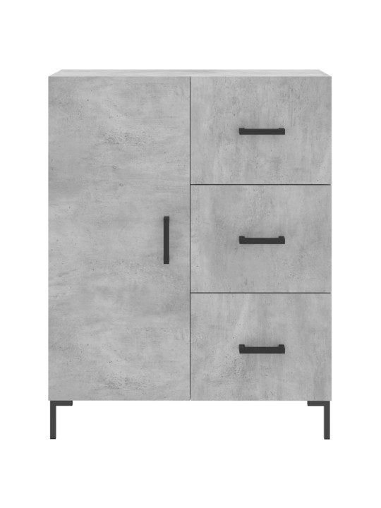 Augstais skapis, pelēks, 69,5x34x180 cm, inženierijas koks