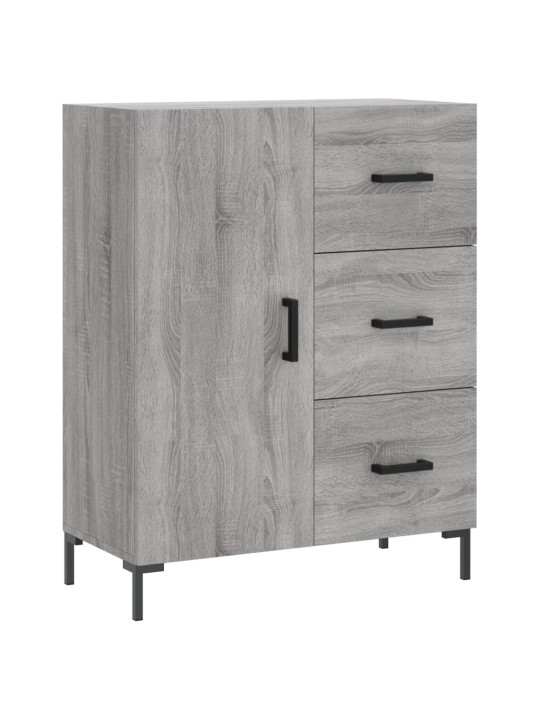 Augstais skapis, pelēks, 69,5x34x180 cm, inženierijas koks
