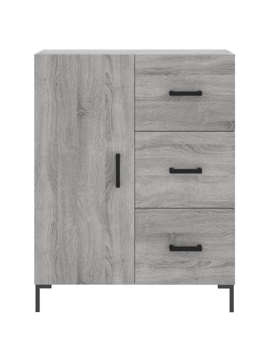 Augstais skapis, pelēks, 69,5x34x180 cm, inženierijas koks