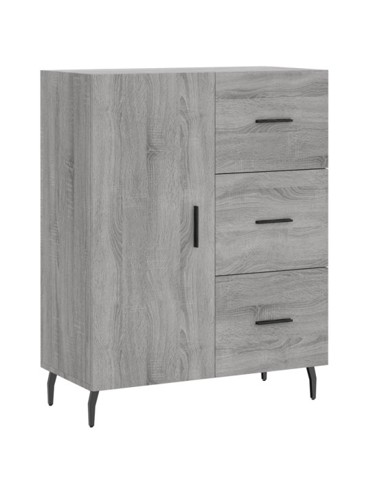 Augstais skapis, pelēks, 69,5x34x180 cm, inženierijas koks