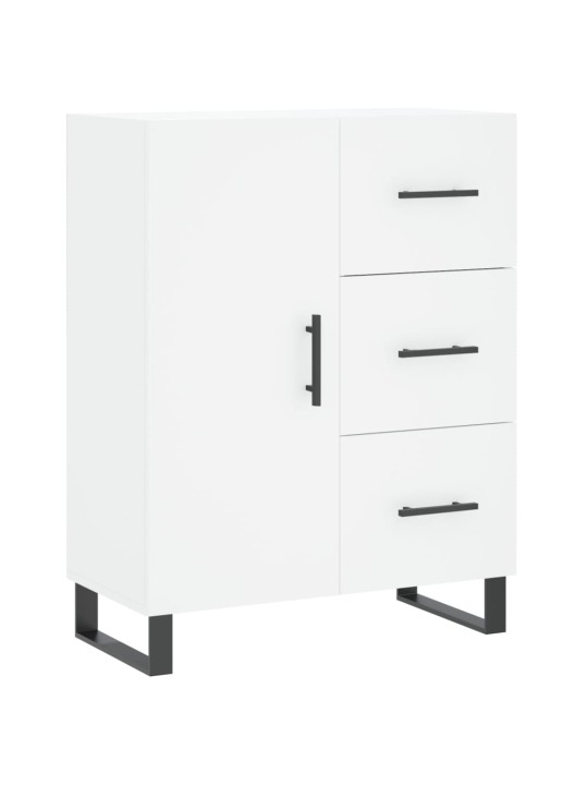 Augstais skapis, balts, 69,5x34x180 cm, inženierijas koks