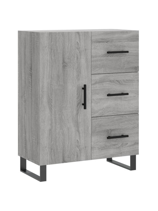 Augstais skapis, pelēks, 69,5x34x180 cm, inženierijas koks