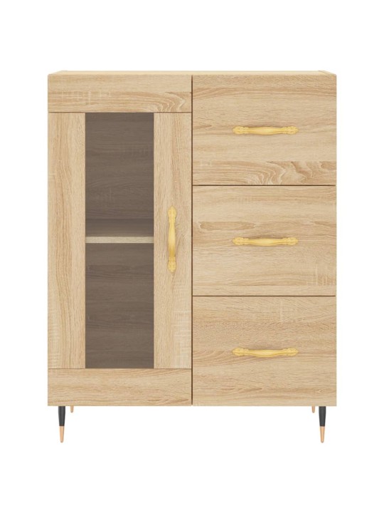 Augstais skapis, ozolkoka, 69,5x34x180 cm, inženierijas koks