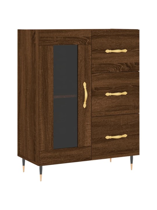 Augstais skapis, ozolkoka, 69,5x34x180 cm, inženierijas koks