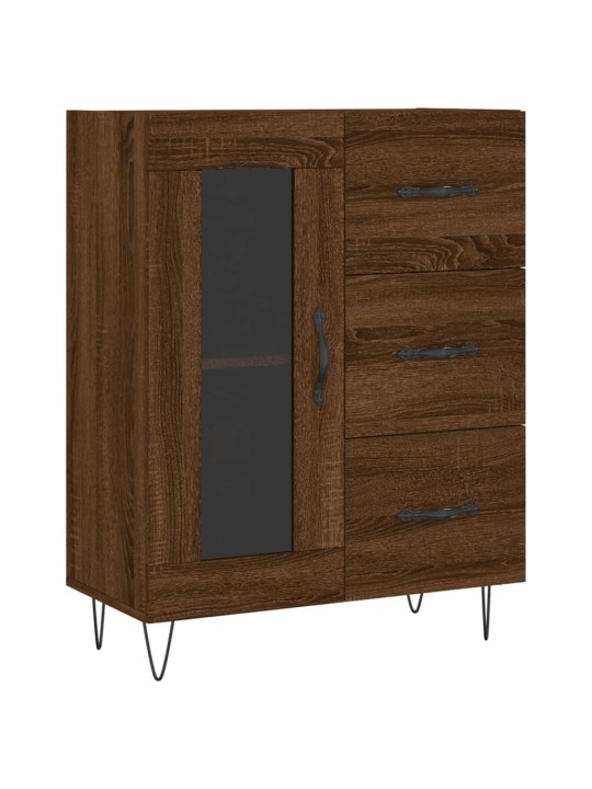 Augstais skapis, ozolkoka, 69,5x34x180 cm, inženierijas koks