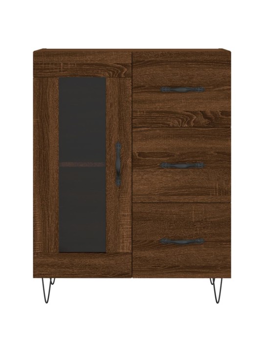 Augstais skapis, ozolkoka, 69,5x34x180 cm, inženierijas koks
