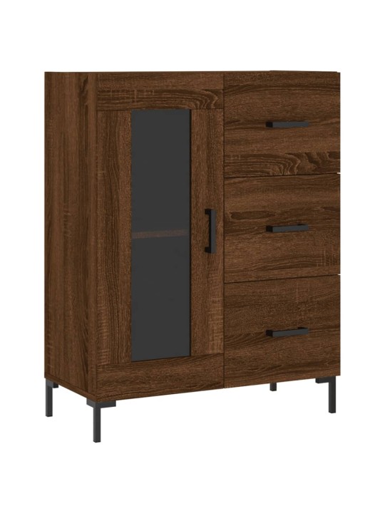 Augstais skapis, ozolkoka, 69,5x34x180 cm, inženierijas koks