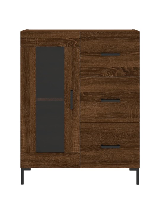 Augstais skapis, ozolkoka, 69,5x34x180 cm, inženierijas koks