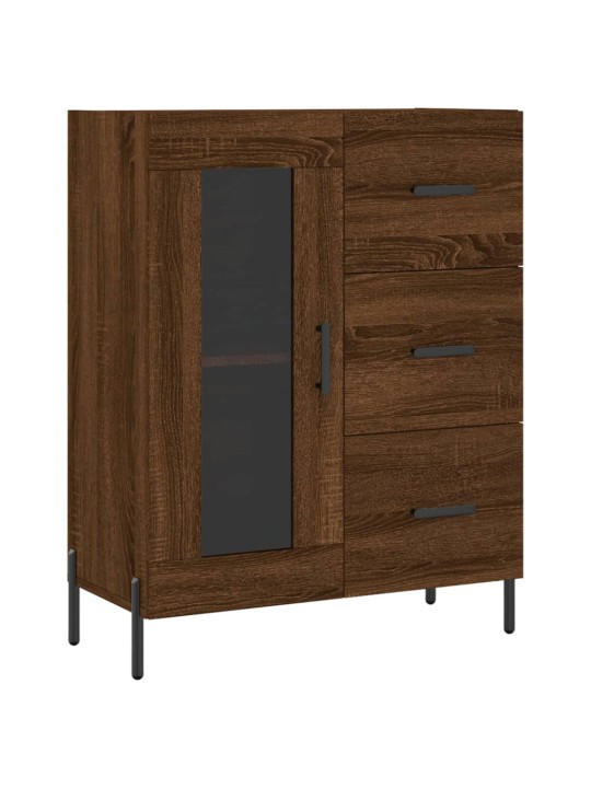 Augstais skapis, ozolkoka, 69,5x34x180 cm, inženierijas koks