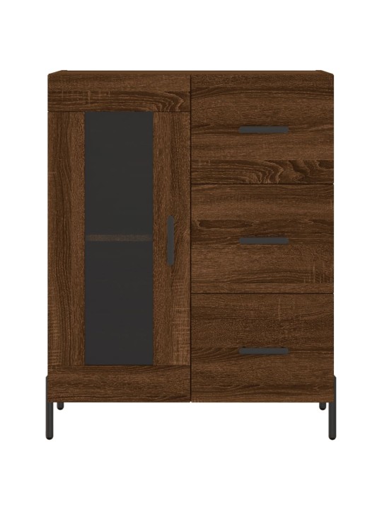 Augstais skapis, ozolkoka, 69,5x34x180 cm, inženierijas koks