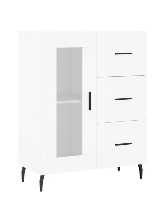 Augstais skapis, balts, 69,5x34x180 cm, inženierijas koks