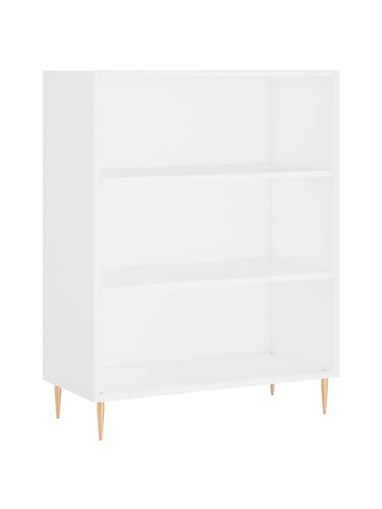 Augstais skapītis, 69,5x32,5x180 cm, inženierijas koks, balts