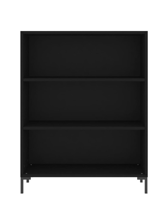 Augstais skapītis, 69,5x32,5x180 cm, inženierijas koks, melns