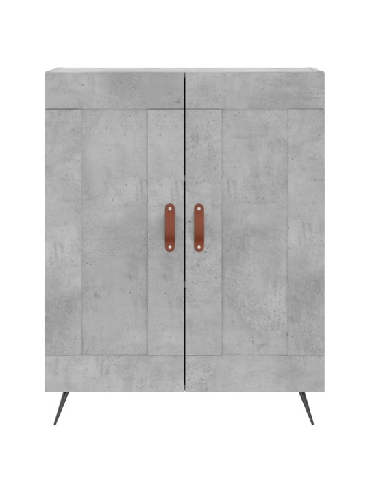 Augstais skapis, pelēks, 69,5x34x180 cm, inženierijas koks