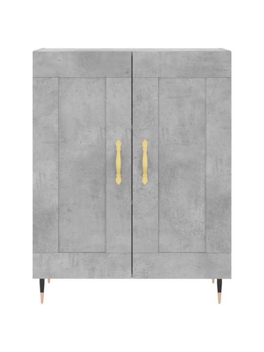 Augstais skapis, pelēks, 69,5x34x180 cm, inženierijas koks