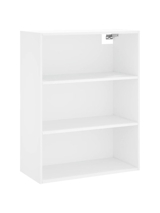 Augstais skapis, balts, 69,5x34x180 cm, inženierijas koks